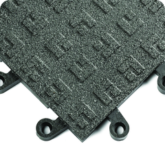 ErgoDeckÂ Heavy Duty Tiles SolidÂ with GritShield 18" x 18" x 7/8" Thick - Black - Top Tool & Supply