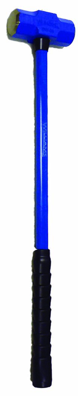 8 lb - 32" Fiberglass Handle - 2" Head Diameter - Soft Steel Sledge Hammer - Top Tool & Supply