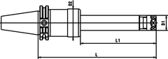 CAT 50 x PG 32 x 4.3 H CAT powRgrip Toolholder - Top Tool & Supply