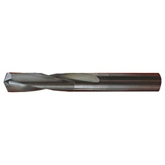 ‎#51 Dia. × 0.067″ Shank × 3/8″ Flute Length × 1-1/2″ OAL, Stub, 118°, Bright, 2xD Flute, Round Solid Carbide Drill - Exact Industrial Supply