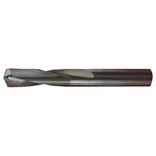 ‎7/32″ Dia. × 0.219″ Shank × 1″ Flute Length × 2-1/2″ OAL, Stub, 118°, Bright, 2xD Flute, Round Solid Carbide Drill - Exact Industrial Supply