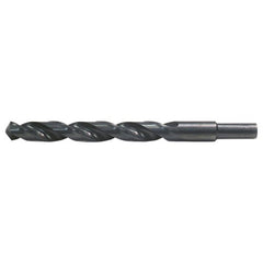 1/2 RHS / RHC HSS 118 Degree Radial Point General Purpose Jobber Length Drill - Steam Oxide - Exact Industrial Supply