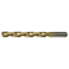 O RHS / RHC HSS-CO 8% (M42) 135 Degree Split Point Heavy Duty Cobalt Drill - TiN - Exact Industrial Supply