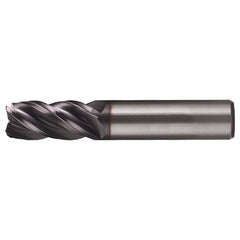 3/16″ × 3/16″ × 3/8″ × 2″ RHS / RHC Solid Carbide 4-Flute Variable Index End Mill - TiAlN - Exact Industrial Supply