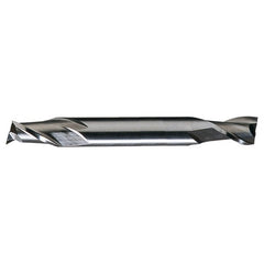 ‎5/32″ × 3/16″ × 7/16″ × 2-1/4″ RHS / RHC HSS HSS Double End 2-Flute Center Cutting Finishing End Mill - TiCN - Exact Industrial Supply