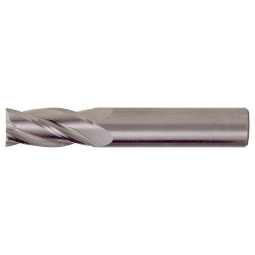 ‎5/16″ × 5/16″ × 13/16″ × 2-1/2″ RHS / RHC Solid Carbide 4-Flute Square Nose Single End General Purpose End Mill - TiAlN - Exact Industrial Supply