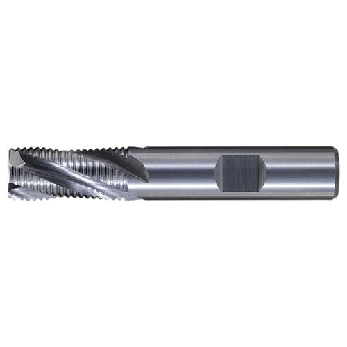 1/4″ × 1/4″ × 3/8″ × 2″ RHS / RHC Solid Carbide Mult-Flute Square End High-Performance End Mill - Bright - Exact Industrial Supply