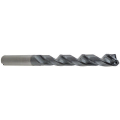 7/32″ Dia. × 0.2362″ Shank × 2.244″ Flute Length × 3.74″ OAL, 8xD, 140°, TA, 2 Flute, Coolant Thru, Round Solid Carbide Drill - Exact Industrial Supply