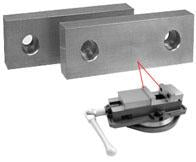 Machinable Aluminum and Steel Vice Jaws - SBM - Part #  VJ-606 - Top Tool & Supply