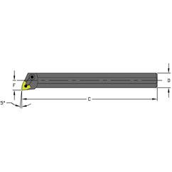 A20U MWLNL4 Steel Boring Bar w/Coolant - Top Tool & Supply