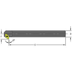 A12Q SDXCL3 Steel Boring Bar w/Coolant - Top Tool & Supply