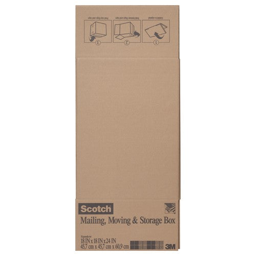 Scotch Folded Box 8018.24FB 18″ × 18″ × 24″ Folded Box - Top Tool & Supply