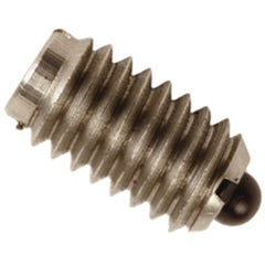 End Force Spring Plunger - 0.50 lbs Initial End Force, 3.5 lbs Final End Force (6–32 Thread) - Top Tool & Supply