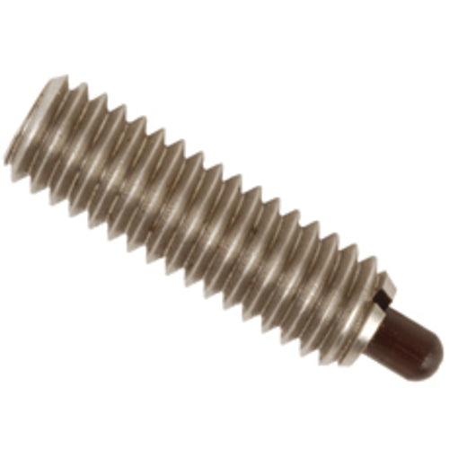 End Force Spring Plunger - 2.9 lbs Initial End Force, 11.1 lbs Final End Force (10–32 Thread) - Top Tool & Supply