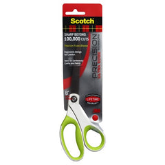 Scotch Precision Ultra Edge 8″ Bent Scissor 1458TBG Green - Top Tool & Supply